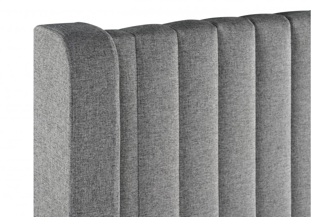 фото двуспальная кровать 160х200 woodville tulip с пм метрополитан грей / белая матовая 406291 | 220svet.ru