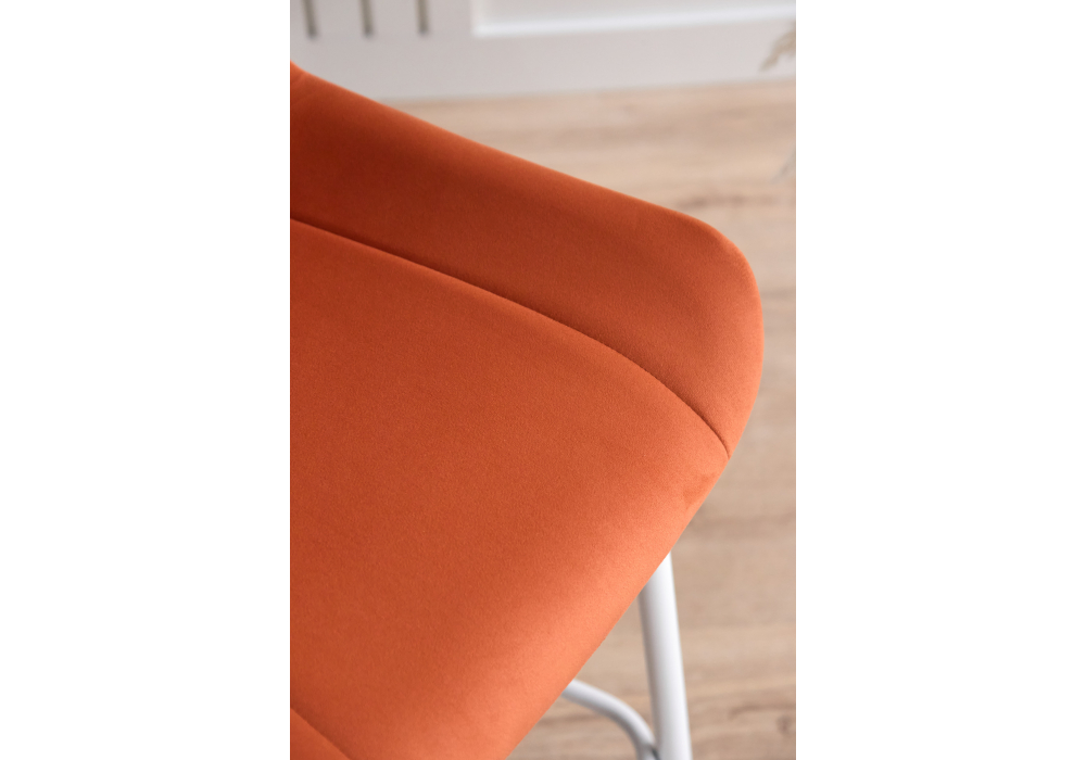 фото барный стул вращающийся woodville седа 360 терракотовый (zd 432) / белый 632620 | 220svet.ru