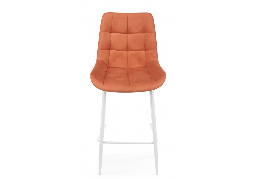 фото барный стул вращающийся woodville челси 360 терракотовый (zd 432) / белый 632578 | 220svet.ru