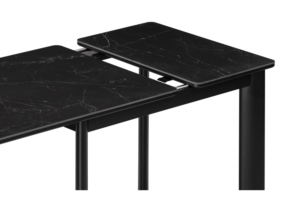 фото керамический стол раздвижной woodville кина 90(130)х65х76 shakespeare black / черный 588063 | 220svet.ru