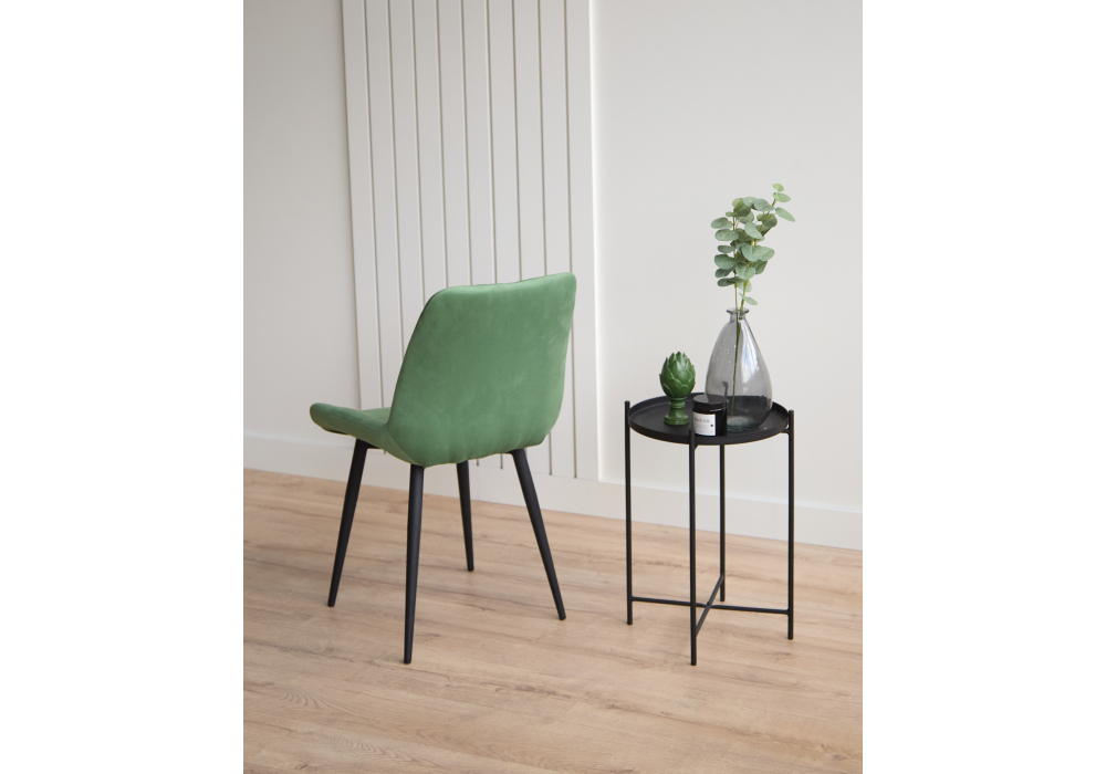 фото стул на металлокаркасе woodville челси к фисташковый (zd 651) / черный 632503 | 220svet.ru