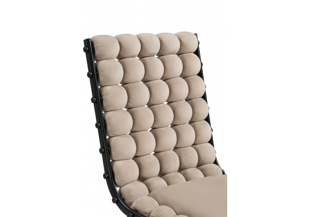 фото стул на металлокаркасе woodville ball 1 бежевый / черный 15945 | 220svet.ru