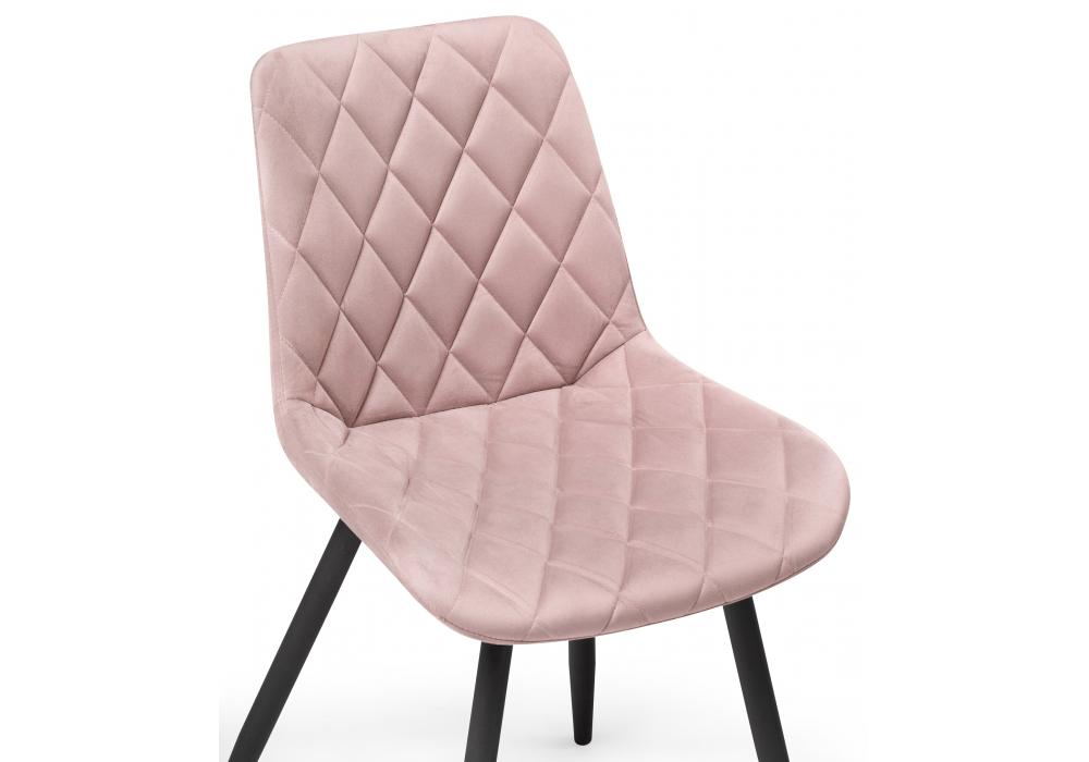 фото стул крутящийся woodville баодин розовый / черный 567825 | 220svet.ru