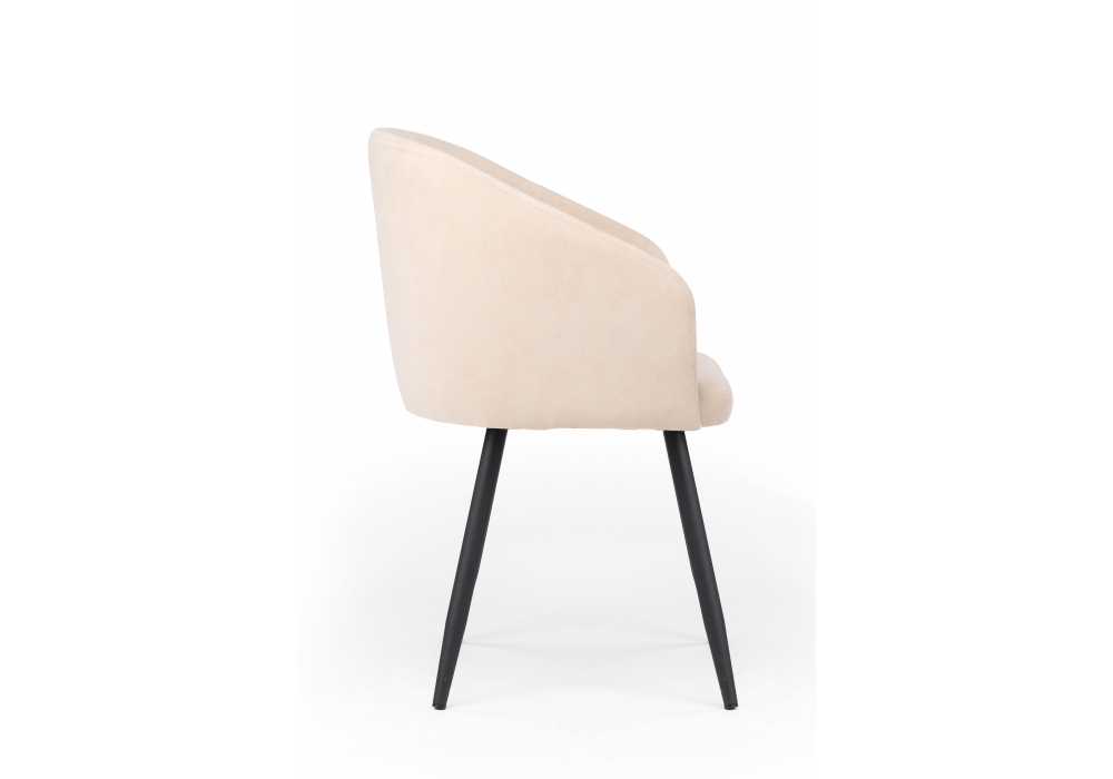 фото стул на металлокаркасе поворотный woodville монер 360 бежевый (glory 03) / черный 632632 | 220svet.ru