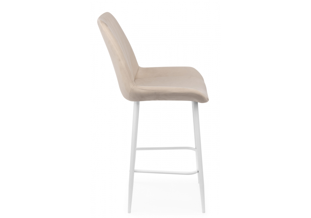 фото барный стул вращающийся woodville седа 360 бежевый (zd 210) / белый 632601 | 220svet.ru
