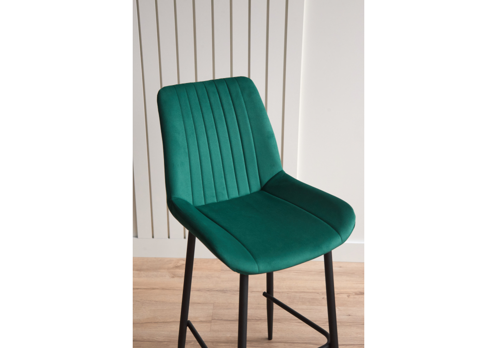 фото барный стул woodville седа зеленый / черный 632615 | 220svet.ru