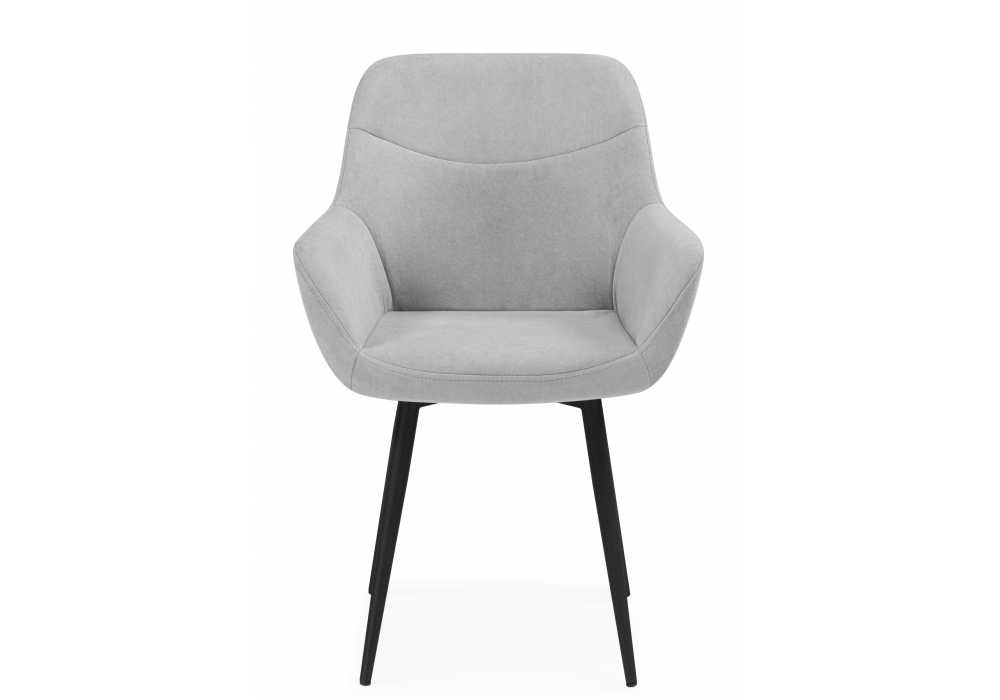 фото стул на металлокаркасе woodville флюид светло-серый / черный 642947 | 220svet.ru