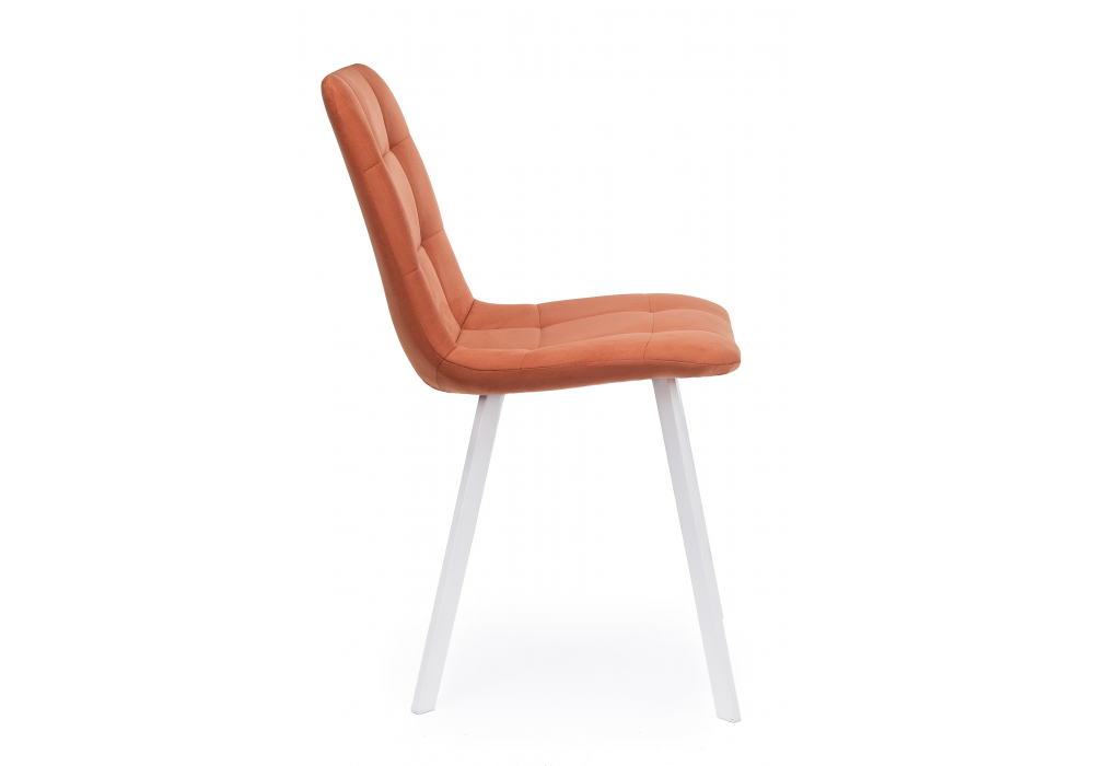 фото стул на металлокаркасе woodville чилли терракотовый / белый 631642 | 220svet.ru