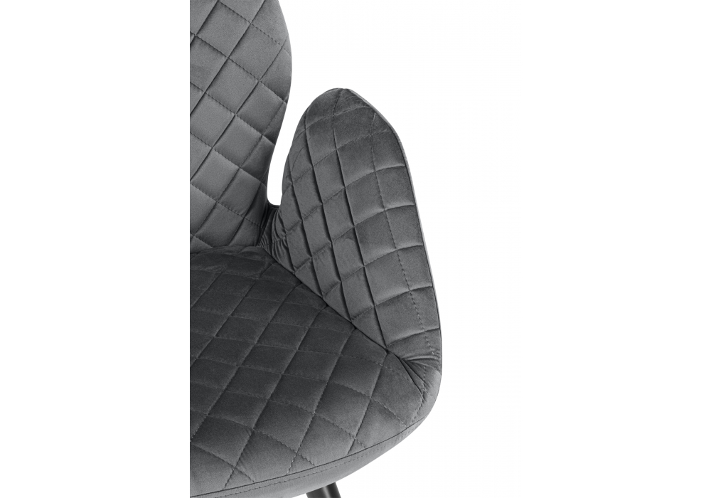 фото стул поворотный woodville муат графитовый / черный 665372 | 220svet.ru