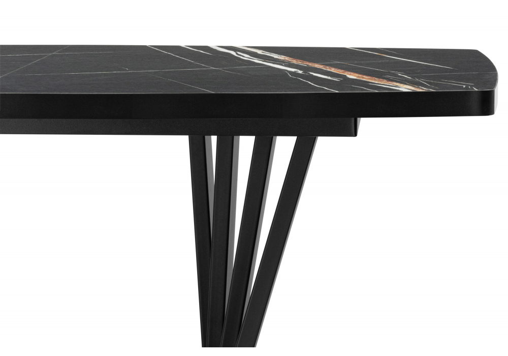 фото стол деревянный раскладной woodville эудес sahara noir / черный 630162 | 220svet.ru