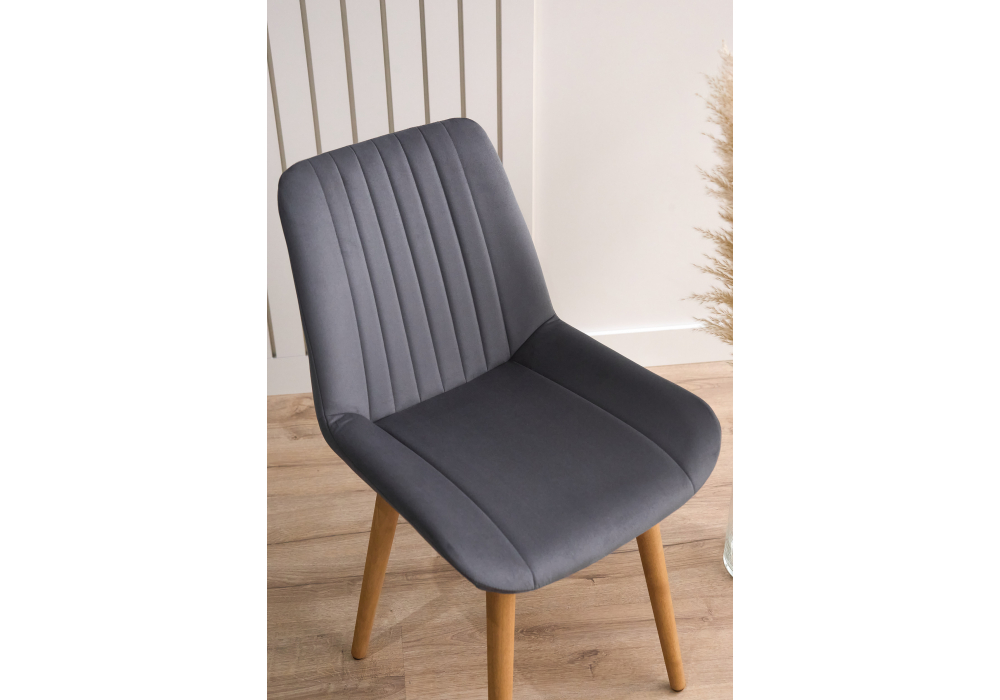 фото стул деревянный woodville седа темно-серый (zd 995) / светлое дерево 632381 | 220svet.ru