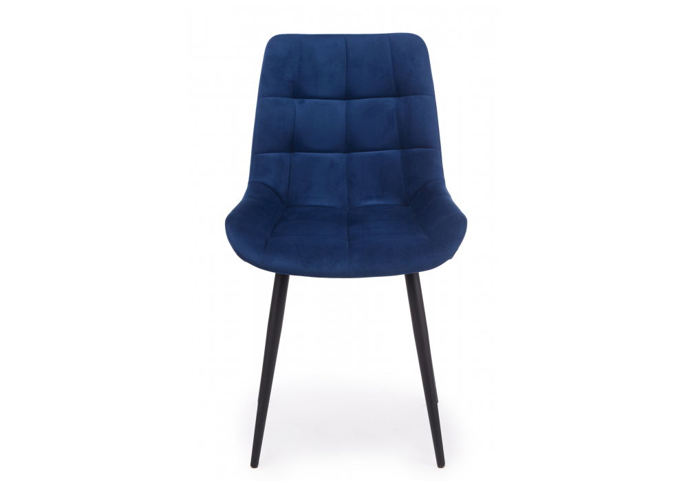 фото стул на металлокаркасе woodville челси к синий (zd 798) / черный 632531 | 220svet.ru