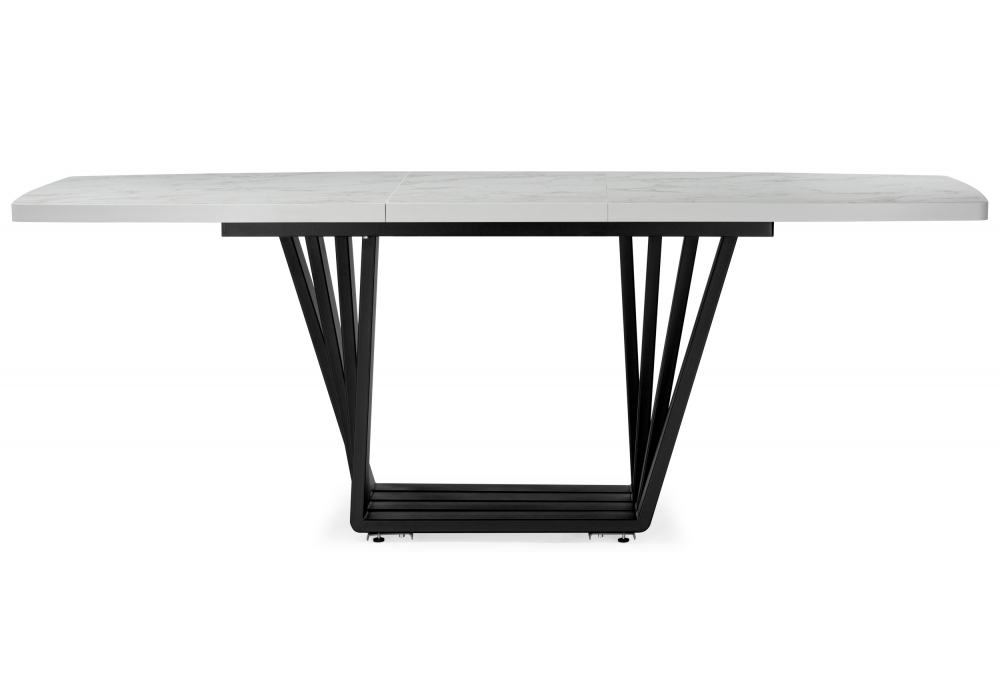 фото стол раскладной 160(205)х90 woodville эудес сабия / черный 631324 | 220svet.ru