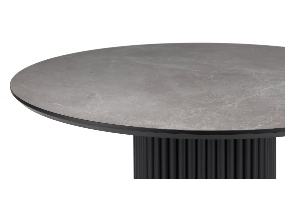 фото керамический стол 110 woodville барел dolmen cris sahara / черный 625654 | 220svet.ru