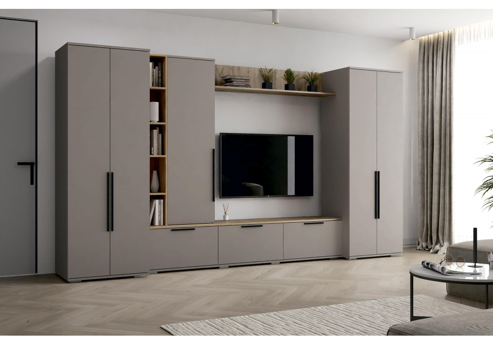 фото тв-тумба woodville филеста кашемир / дуб вотан 664894 | 220svet.ru