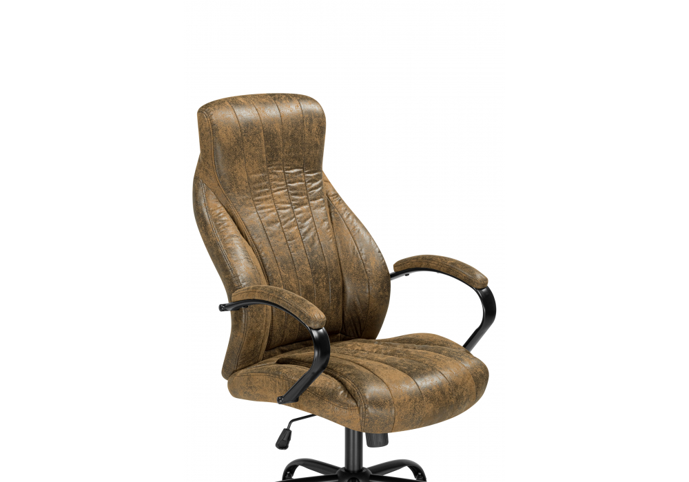 фото компьютерное кресло woodville raker коричневый / черный 15933 | 220svet.ru