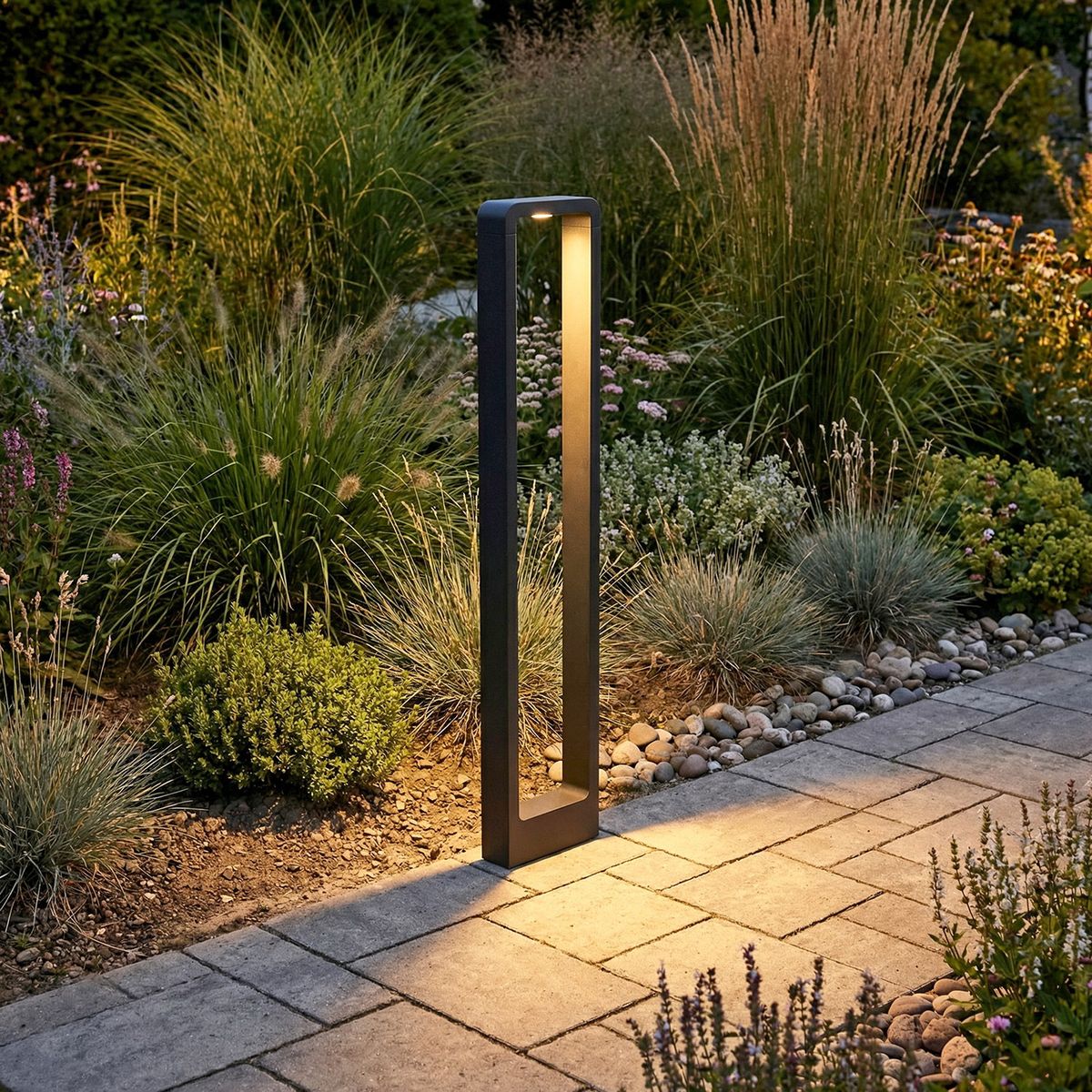 фото ландшафтный светодиодный светильник reluce 09962-0.7-001jh 1,0m led10w bk rlos | 220svet.ru