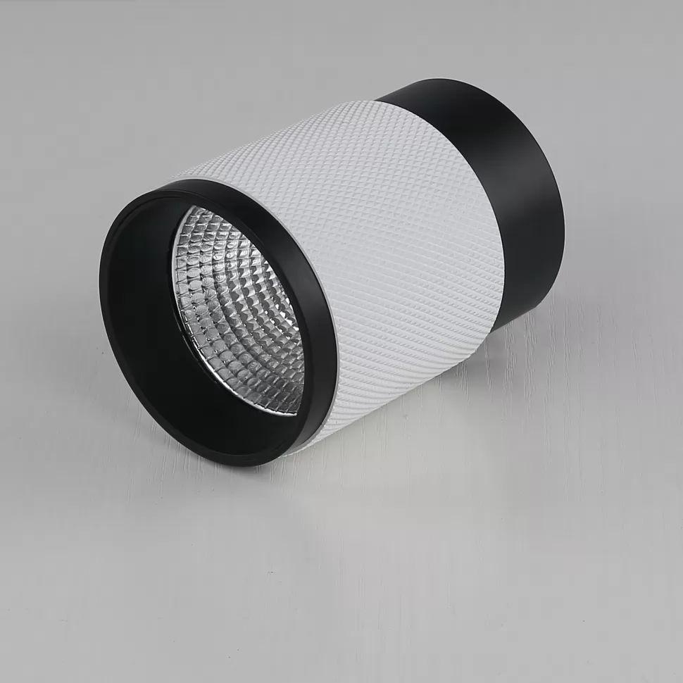фото потолочный светодиодный светильник iledex delta 1955-10w-3000k-36 bk+wh | 220svet.ru