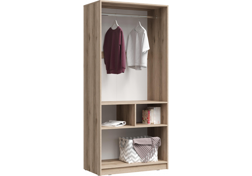 фото шкаф woodville кинд шк-02 супермат белый / дуб делано 586734 | 220svet.ru