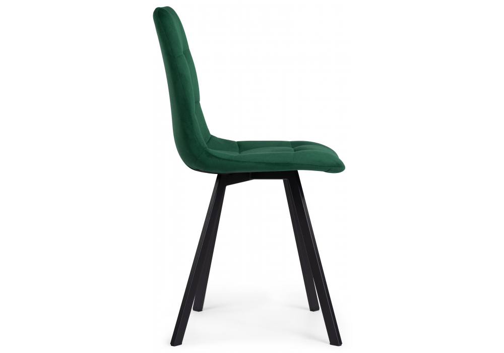 фото стул на металлокаркасе woodville чилли зеленый  / черный 474489 | 220svet.ru