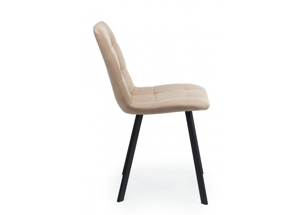 фото стул на металлокаркасе woodville чилли бежевый / черный 631631 | 220svet.ru