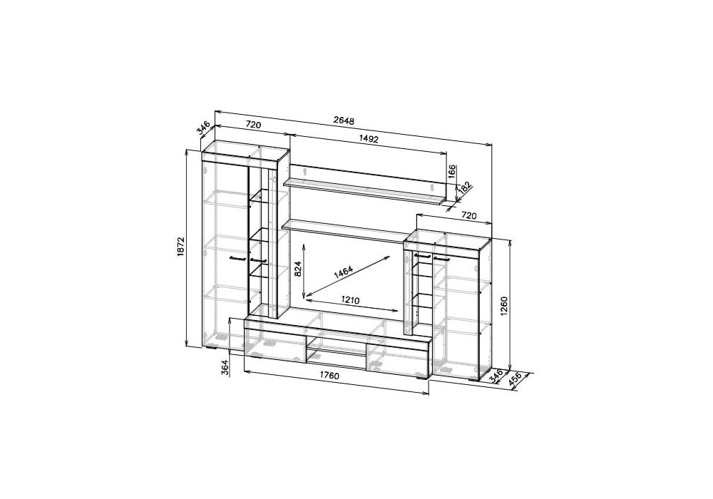фото гостиная  woodville swede цемент светлый / белый 499615 | 220svet.ru