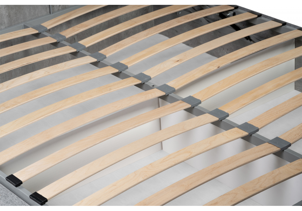 фото двуспальная кровать 160х200 woodville tulip с пм метрополитан грей / белая матовая 406291 | 220svet.ru