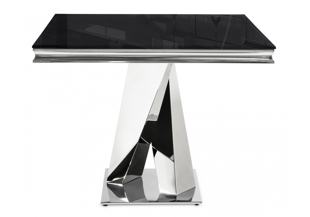 фото стол стеклянный woodville levon 200x100x75 black 15563 | 220svet.ru