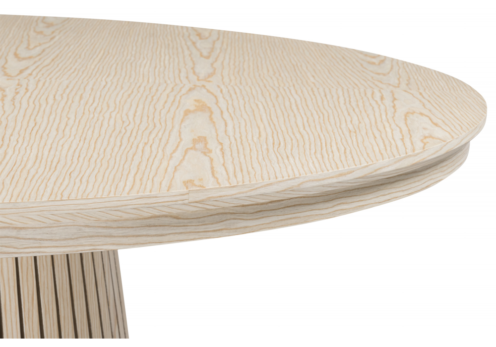 фото стол деревянный  раскладной woodville mersin 120(200)x120 шпон дуба / бук 15869 | 220svet.ru