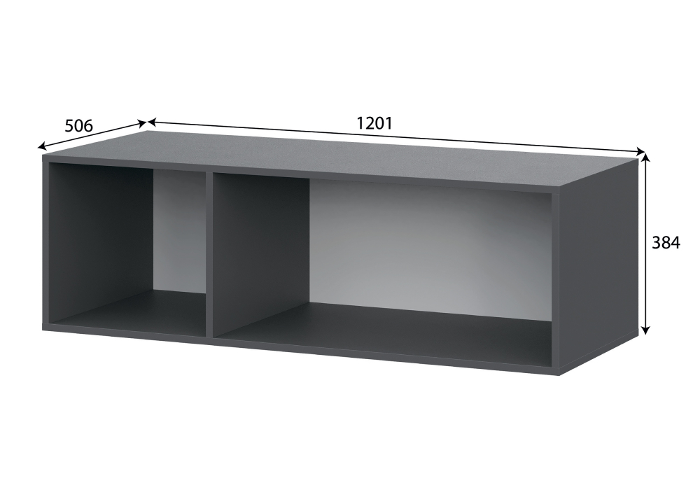 фото шкаф текстурный комплектация 2 woodville даиго с антресолью графит серый 676150 | 220svet.ru