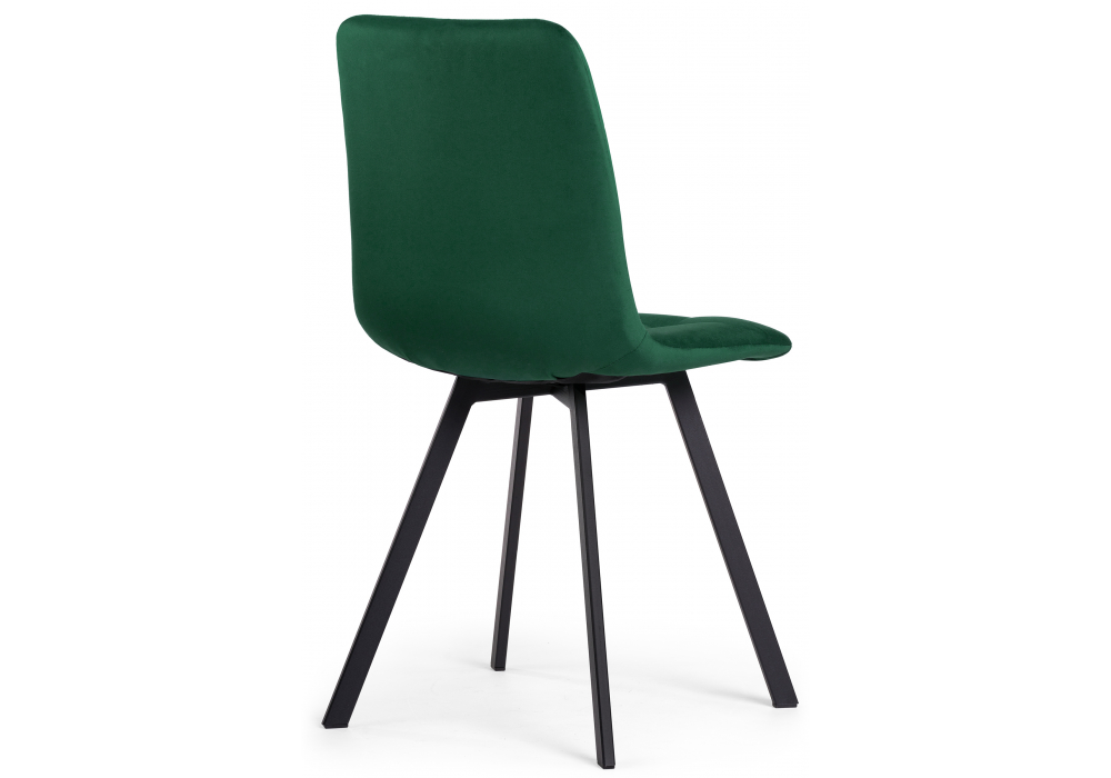 фото стул на металлокаркасе woodville чилли зеленый  / черный 474489 | 220svet.ru