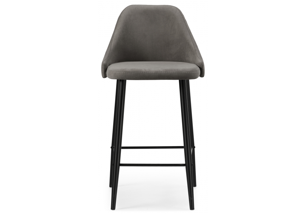 фото барный стул woodville джама темно-серый / черный матовый 448667 | 220svet.ru
