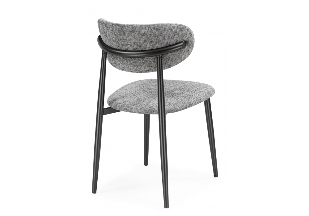 фото стул на металлокаркасе woodville lisbon серый / черный 15955 | 220svet.ru