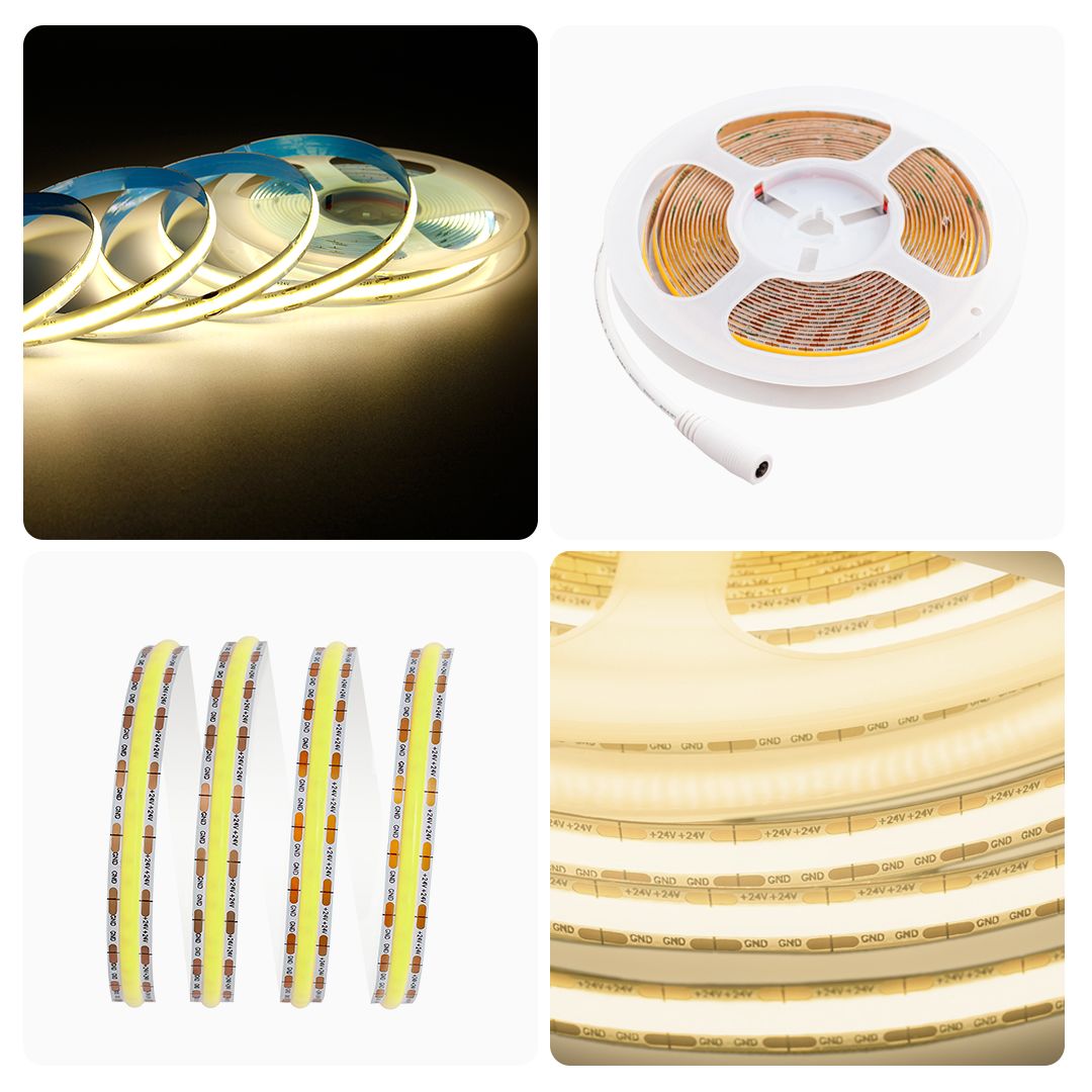 фото лента apeyron 14w/m 512led/m cob теплый белый 2m 195оо | 220svet.ru