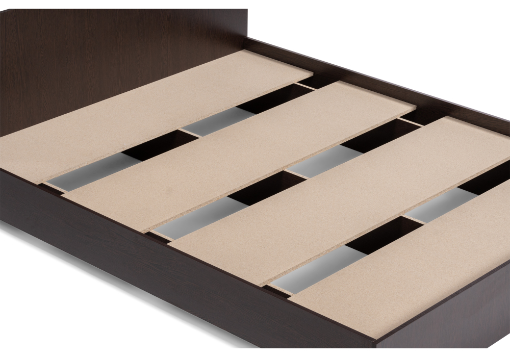 фото кровать woodville адайн 160х200 венге / венге 507385 | 220svet.ru