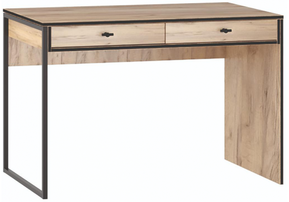 фото письменный стол woodville брут 6  крафт золотой / черный 405610 | 220svet.ru