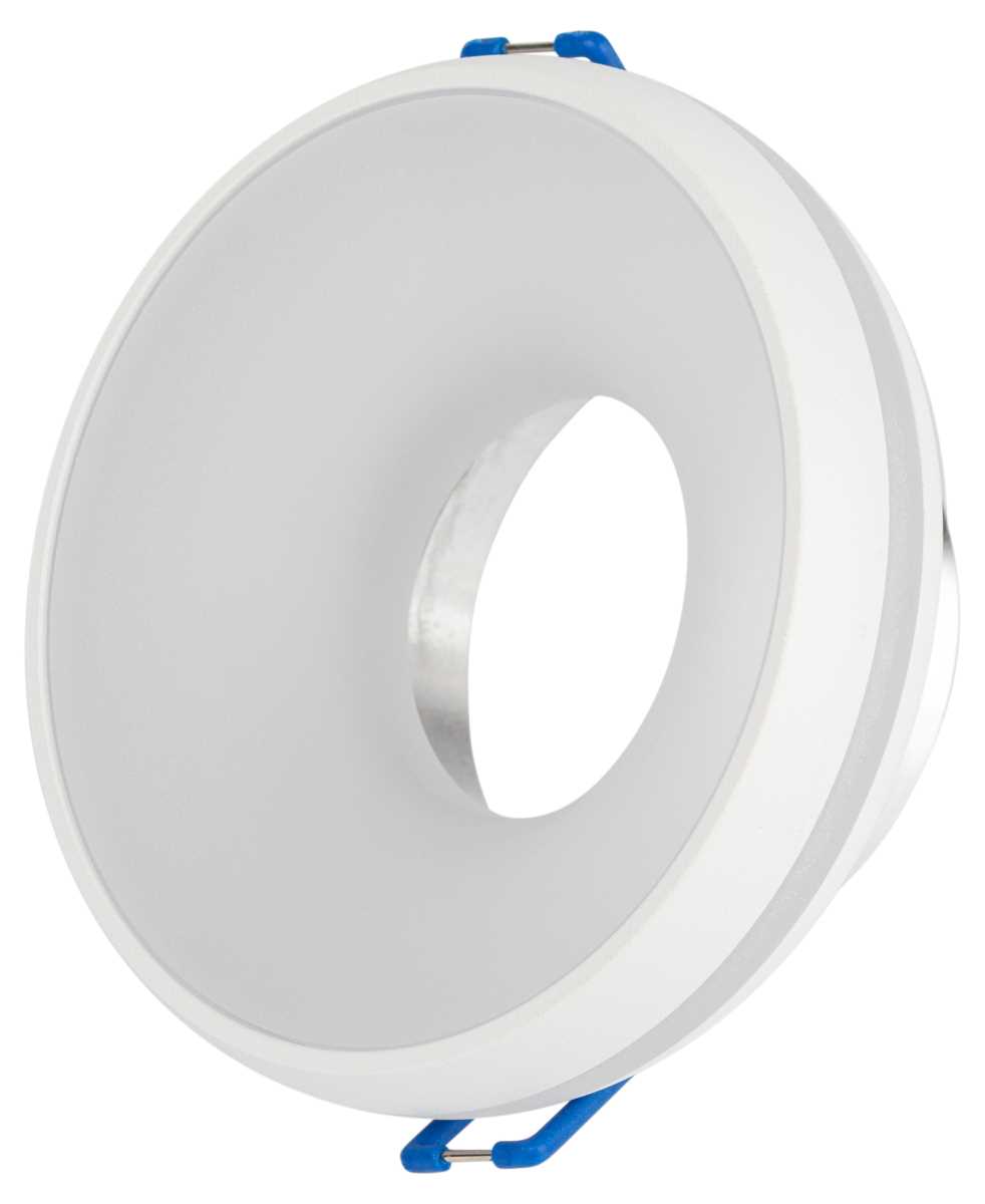 фото светильник встраиваемый декоративный эра dk100 wh под лампу mr16 gu5.3 белый б0055588 | 220svet.ru