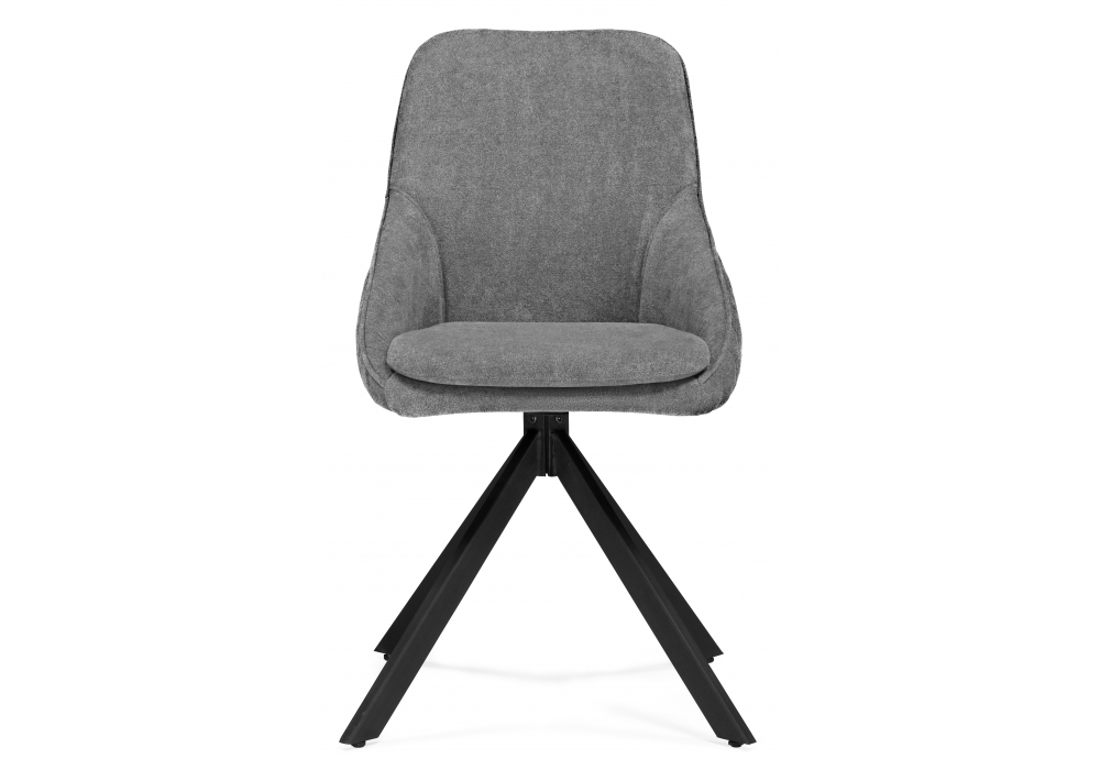 фото стул крутящийся на металлокаркасе woodville техас темно-серый / черный 612667 | 220svet.ru