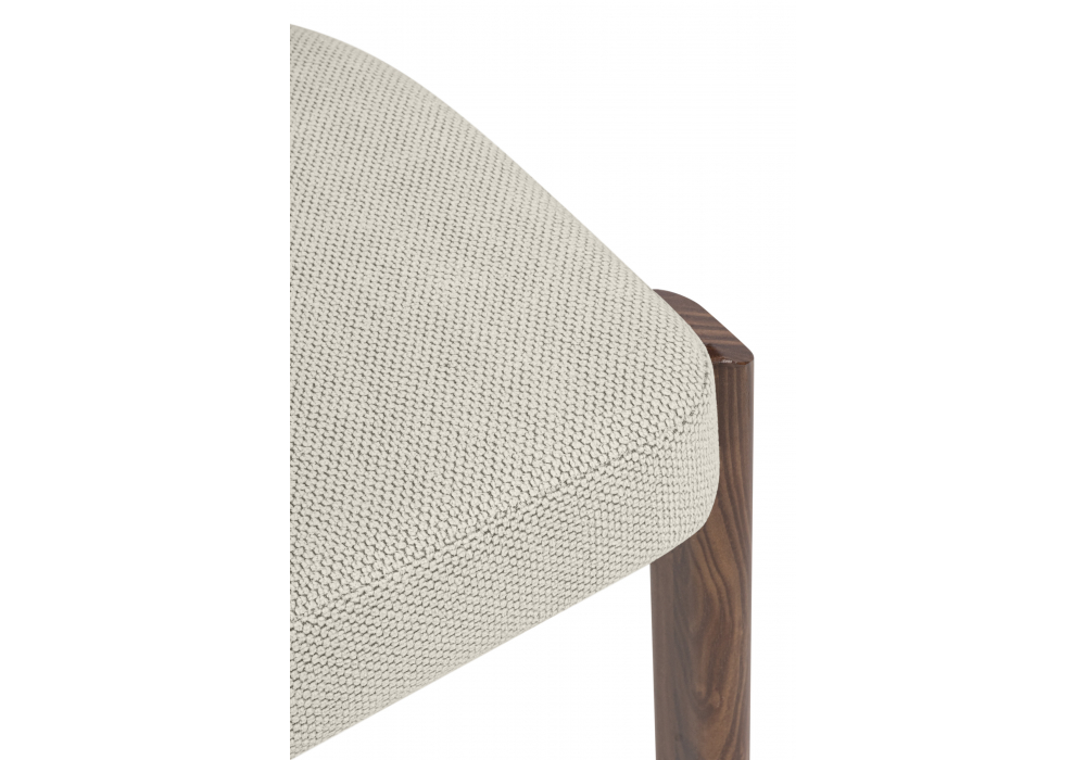 фото стул на металлокаркасе woodville bandi бежевый / орех 15942 | 220svet.ru