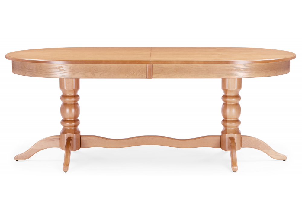 фото стол деревянный  раскладной woodville дейвер 200(260)х100 дуб 639327 | 220svet.ru