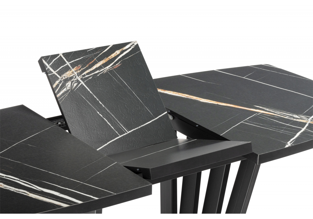 фото стол деревянный раскладной woodville эудес sahara noir / черный 630162 | 220svet.ru