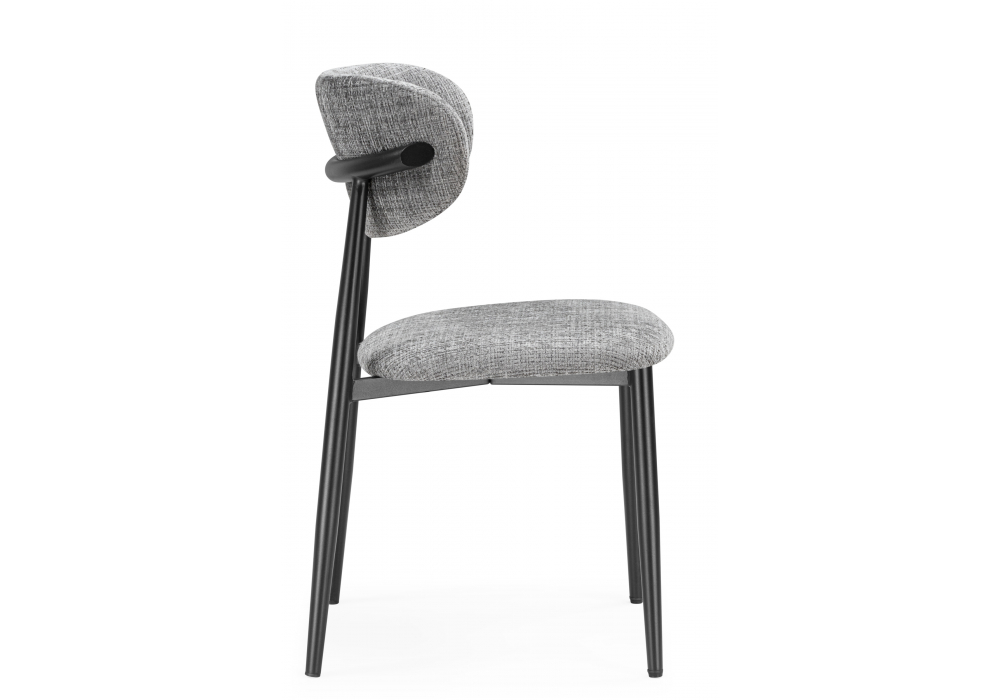 фото стул на металлокаркасе woodville lisbon серый / черный 15955 | 220svet.ru