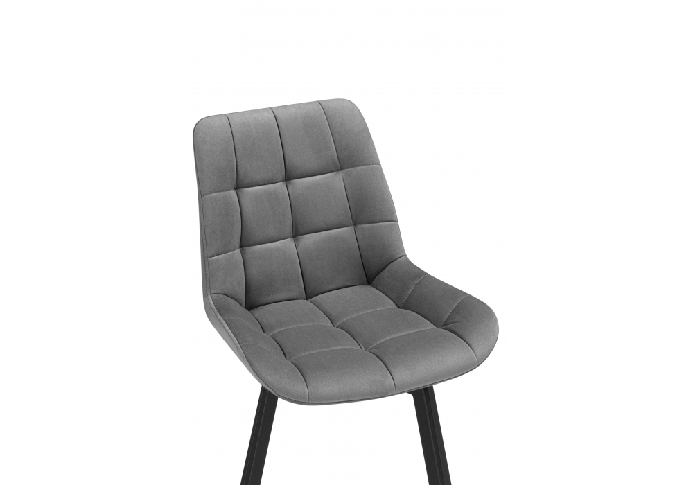 фото стул крутящийся woodville челси 360 светло-серый (zd 960) / черный 626088 | 220svet.ru