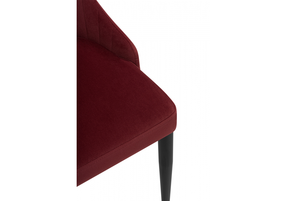 фото стул на металлокаркасе woodville kora wine red / black 15949 | 220svet.ru