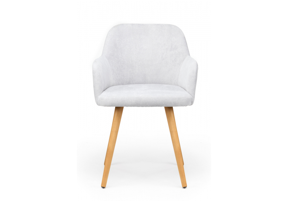 фото стул деревянный woodville инфини светло-серый (ocean 021) / светлое дерево 631773 | 220svet.ru