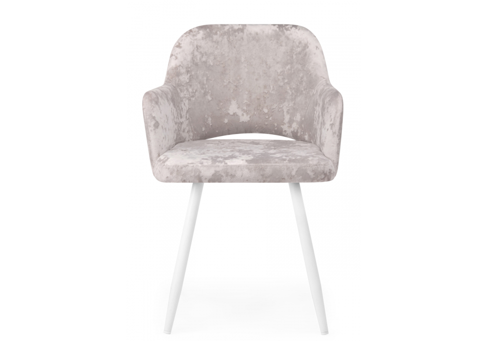 фото стул на металлокаркасе woodville эолин латте (simple 008) / белый 631674 | 220svet.ru