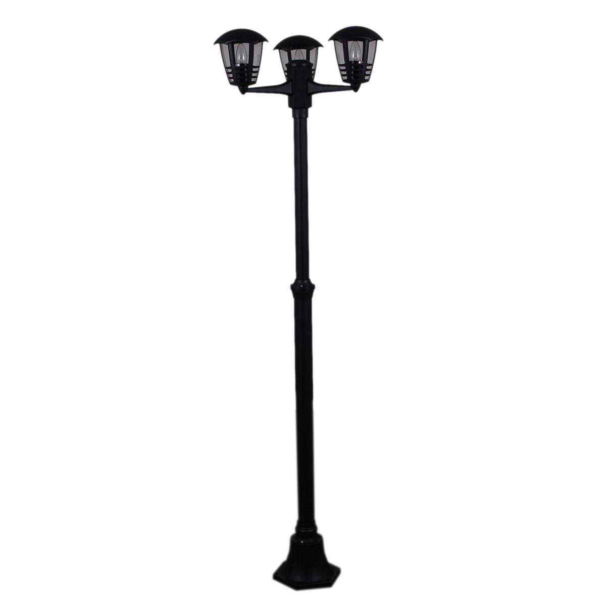 фото садово-парковый светильник reluce 08303-0.7-001sj 2,2m bk | 220svet.ru