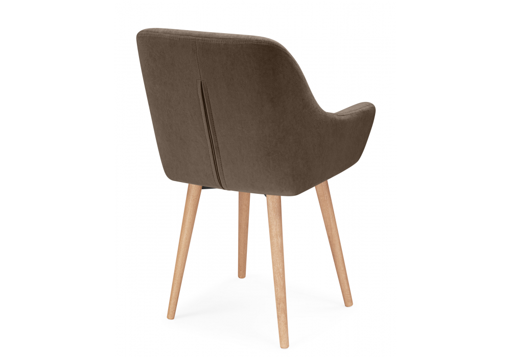 фото стул деревянный поворотный woodville флюид 360 коричневый (glory 08) / светлое дерево 642989 | 220svet.ru