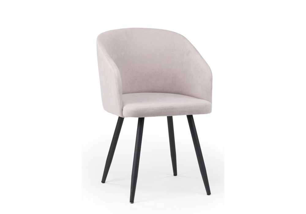 фото стул на металлокаркасе woodville монер 360 светло-серый (glory 36) / черный 632643 | 220svet.ru