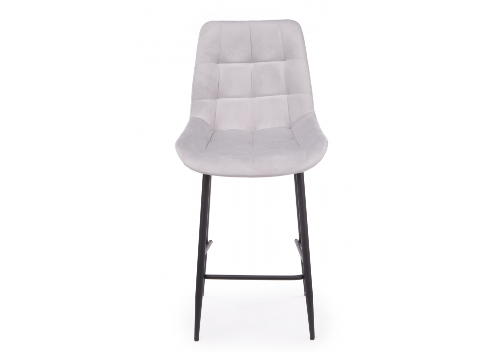 фото барный стул вращающийся woodville челси 360 светло-серый (zd 960) / черный 632545 | 220svet.ru